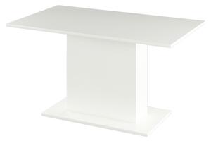 KONDELA Jedálenský stôl, biela, 138x79 cm, OLYMPA