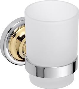 Bemeta Design RETRO gold-chrom: Držiak kefiek, sklo - 144210018