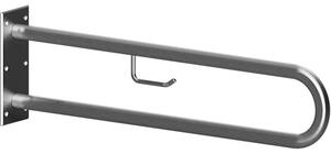 Bemeta Design HELP: Madlo, 813 mm, v tvare U, s držiakom TP, bez krytky, nerez, mat - 301907462