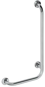 Bemeta Design HELP: Madlo, 890 mm, v tvare L, pravé, s krytkou, nerez, mat - 301122042