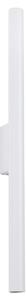 Nástenné svietidlo Pastelo, 1x biele kovové tienidlo