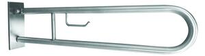 Bemeta Design HELP: Madlo, 850 mm, v tvare U, s držiakom TP, sklopné, s krytkou, nerez, mat - 301407322