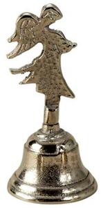 Zvonček kovový anjel 12cm