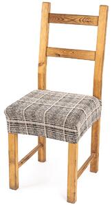 4Home Napínací poťah na sedák na stoličku Comfort Plus Check, 40 - 50 cm, sada 2 ks
