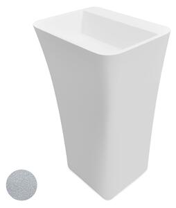 Besco Voľne stojace umývadlo z liateho mramoru Assos S-Line Glam S UM VS 52x41x84 cm, bez otvoru pre batériu