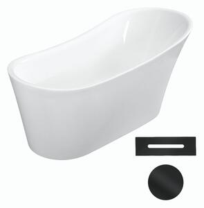 Besco Akrylátová voľne stojaca vaňa Calima 170x74 BESCO-Typ výpuste: Click-Clack s prepadom, chróm, BESCO-Rozmery: 170x74, BESCO-Farba: Biela