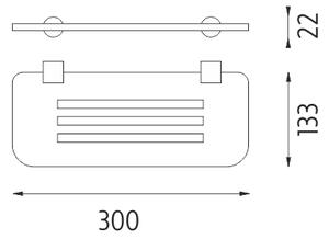 Nimco Polica, 30 cm IXI - BR X330-26