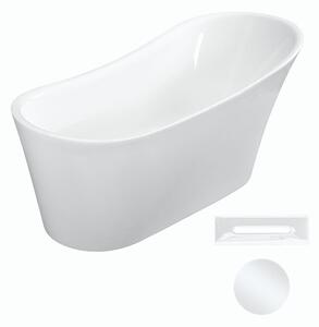 Besco Akrylátová voľne stojaca vaňa Calima 170x74 BESCO-Typ výpuste: Click-Clack s prepadom, chróm, BESCO-Rozmery: 170x74, BESCO-Farba: Biela