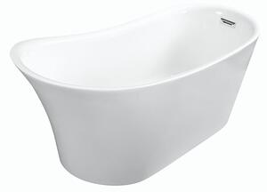 Besco Akrylátová voľne stojaca vaňa Calima 170x74 BESCO-Typ výpuste: Click-Clack s prepadom, chróm, BESCO-Rozmery: 170x74, BESCO-Farba: Biela