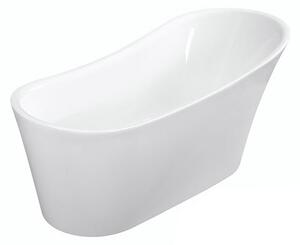Besco Akrylátová voľne stojaca vaňa Calima 170x74 BESCO-Typ výpuste: Click-Clack s prepadom, chróm, BESCO-Rozmery: 170x74, BESCO-Farba: Biela