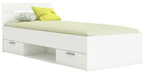 Jednolôžková posteľ s úložným priestorom Michigan New 90 - biela