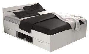 Manželská posteľ s úložným priestorom Michigan New 160 - biela