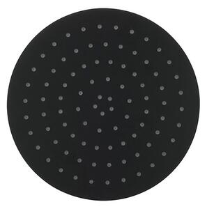 Besco Sprchová hlavica - kruh Uni R B Čierna mat, ø 30 cm