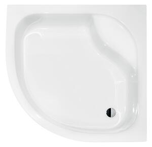 Besco Štvrťkruhová akrylátová sprchová vanička DIPER I HR 80x80 (90x90) BESCO-Rozmery: 90x90