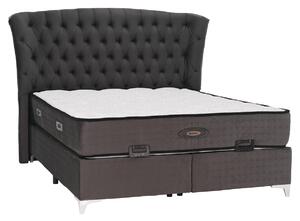 Boxspringová manželská posteľ Mersia 160x200 cm - sivá