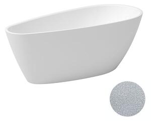 Besco Akrylátová voľne stojaca vaňa Goya A-line Glam S 160x73 (170x80) BESCO-Typ výpuste: Click-Clack s prepadom, chróm, BESCO-Rozmery: 160x73, BESCO-Farba: Biela/strieborná