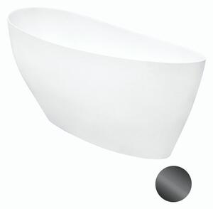 Besco Voľne stojaca vaňa z liateho mramoru Keya 165x70 BESCO-Typ výpuste: Click-Clack štandard, chróm, BESCO-Rozmery: 163,5x70,5, BESCO-Farba: Biela