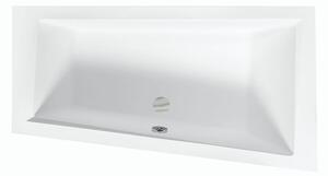 Besco Akrylátová asymetrická vaňa so zníženým lemom Intima Slim 150x85 (160x90)