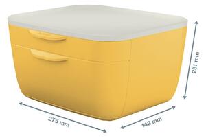 Žltá zásuvková škatuľa Leitz Cosy