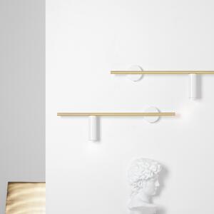 Aldex TREVO WHITE BRASS | Bielo-mosadzné nástenné svietidlo Variant: Ľavá