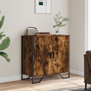 Komoda dymový dub 78x35,5x74,5 cm kompozitné drevo