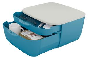 Modrá zásuvková škatuľa Leitz Cosy