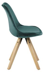 Dizajnová stolička Nascha, fľaškovo zelená
