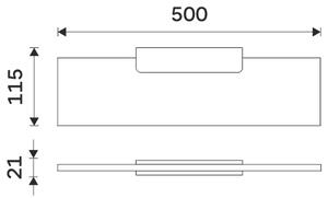 Nimco Polica, 50 cm MAYA - MA 29091B-50-26