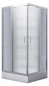 Besco Štvorcový sprchový kút MODERN SQ 80x80 (90x90), výška 165 cm - bez vaničky BESCO-Rozmery: 80x80, BESCO-Profily: profily: chróm, výplň: mat