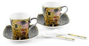 Šálky na kávu Gustav Klimt espreso čierne
