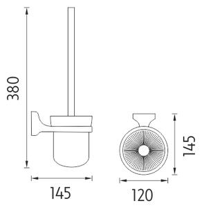 Nimco WC kefa MONOLIT - MO 4094C-26