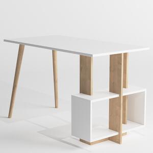 Písací stôl LAGOMOOD biela/dub
