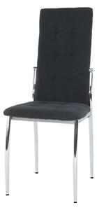 Jedálenská stolička Adora New - čierna / chróm