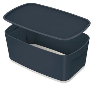 Čierny úložný box s vekom MyBox - Leitz