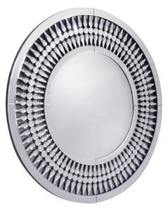 ARTEHOME Okrúhle zrkadlo v ozdobnom ráme s kryštálmi v tvare slzy 90 cm Marzano