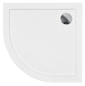 Besco Štvrťkruhová akrylátová sprchová vanička ARON HR 80x80 (90x90) Slimline BESCO-Rozmery: 80x80