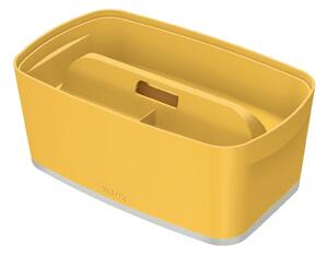 Žltý úložný box s vekom MyBox – Leitz