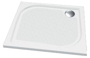 BPS-koupelny Sprchová vanička z liateho mramoru - štvorec Noris SQ 90 (90x90x3 cm)
