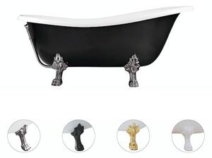 Besco Akrylátová voľne stojaca vaňa Otylia BW 160x77 (170x77) s prepadom