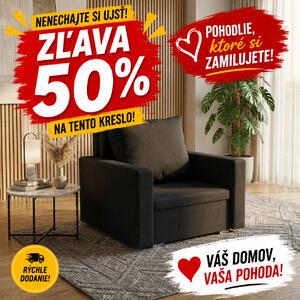 Kreslo MONDI s funkciou spania Čierna