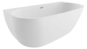 Polimat Akrylátová voľne stojaca vaňa k stene Risa 160x80 POLIMAT-Rozmery: 160x80, POLIMAT-Farba vane: Biela / biela lesk