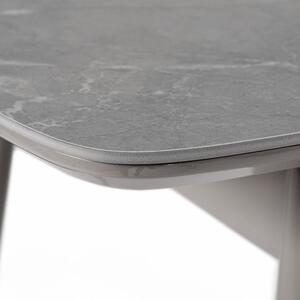 Rozkladací jedálenský stôl s keramickou doskou v sivej farbe (a-400M sivý)