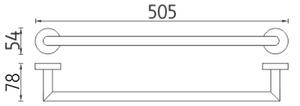 Nimco Držiak na uteráky, 51 cm UNIX - UN 13046A-26