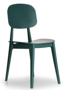 Plastová jedálenská stolička SIMPLY, zelená
