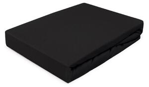 JERSEY PRESTIERADLO 027 120X200 CM ČIERNE