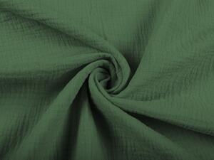 Biante Detské mušelínové posteľné obliečky do postieľky Nature MSN-011 Lesná zelená Do postieľky 90x140 a 40x60 cm