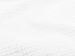 Biante Detské mušelínové posteľné obliečky do postieľky Nature MSN-010 Biele Do postieľky 90x140 a 50x70 cm