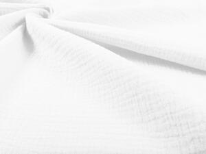 Biante Mušelínové posteľné obliečky Nature MSN-010 Biele Jednolôžko 140x200 a 70x90 cm