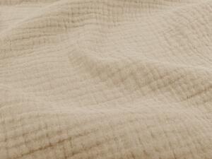 Biante Mušelínové posteľné obliečky Nature MSN-009 Béžové Jednolôžko 140x200 a 70x90 cm
