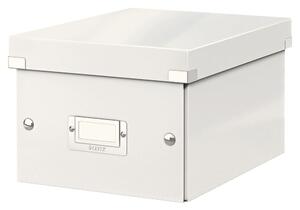 Biely kartónový úložný box s vekom 22x28x16 cm Click&Store – Leitz